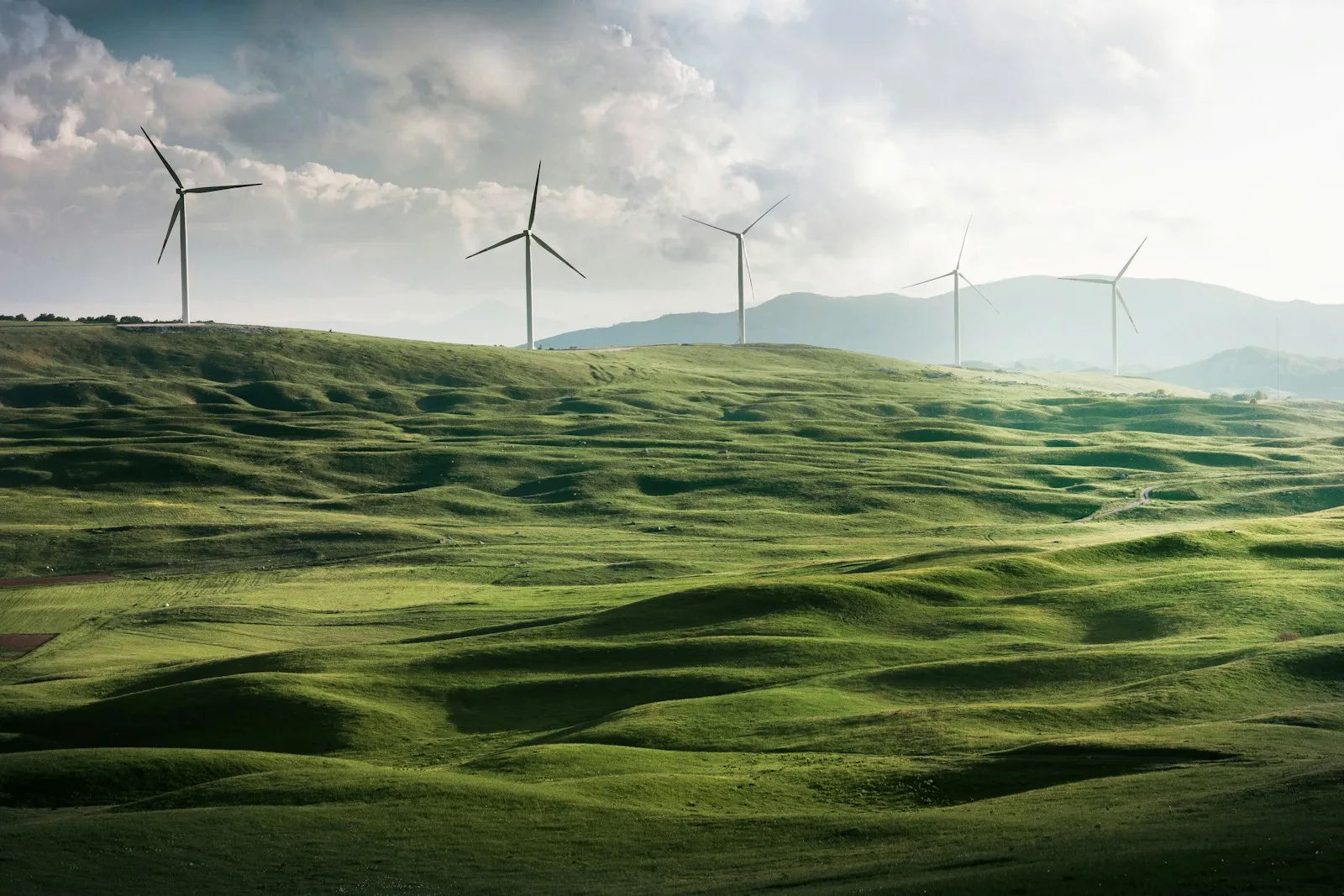 Wind Turbines Sunset
